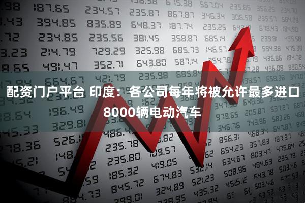 配资门户平台 印度：各公司每年将被允许最多进口8000辆电动汽车